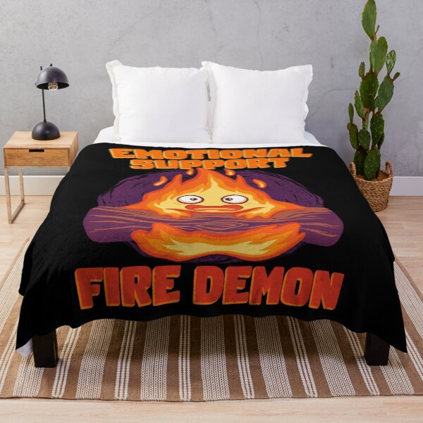 Item preview, Emotional Support Fire Demon Japanese Cartoon designed and sold by intczoe3982.