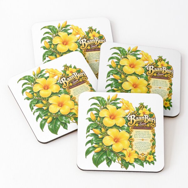 Item preview, Yellow Allamanda Golden Trumpet Vintage Botanical Art designed and sold by Pali's shop.
