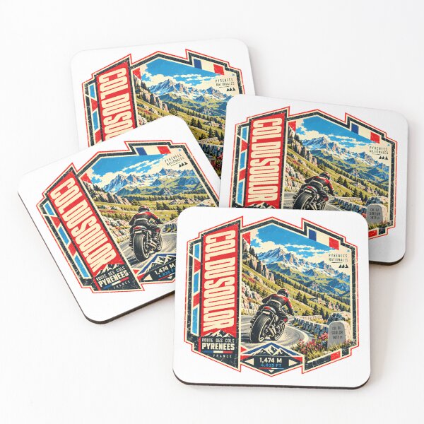 Item preview, Col Du Soulor Pyrenees Route Des Cols France Motorcyclist Biker Traveler designed and sold by ManilStuck237.