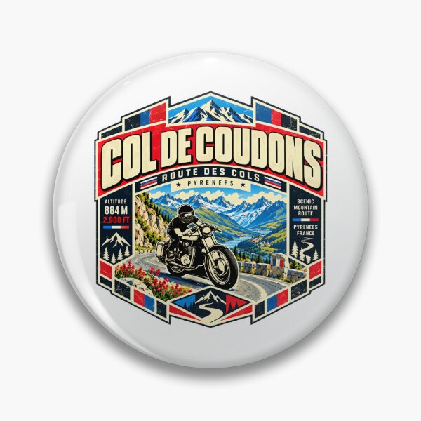 Item preview, Col De Coudons Route Des Cols Pyrenees France Motorcycle Touring Mountain Pass designed and sold by kristyparkStar3.