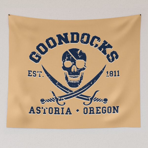 Aperçu de l'œuvre Goondocks, film des années 80, crâne d'Astoria, Oregon créée et vendue par Bob Meme Life.