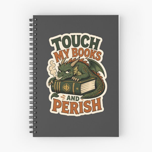 Item preview, Touch My Books and Perish designed and sold by FringeInk.
