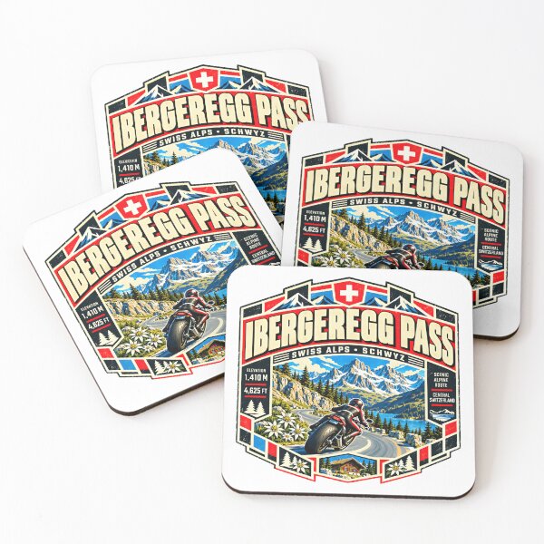 Item preview, Iberegg Pass Swiss Alps Motorcycle Rider Scenic Route Switzerland Travel designed and sold by ManilStuck237.