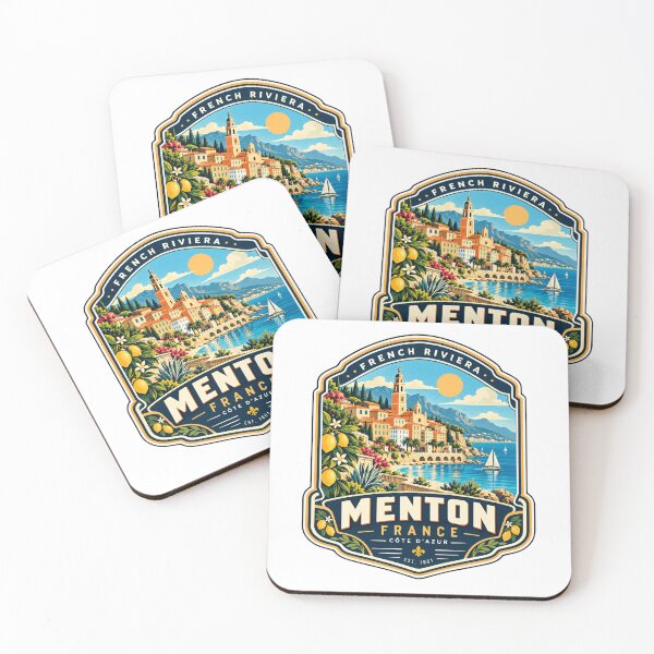 Item preview, Menton France French Riviera Côte D'Azur Est. 1861 Travel Vacation Souvenir designed and sold by NeedForParks.