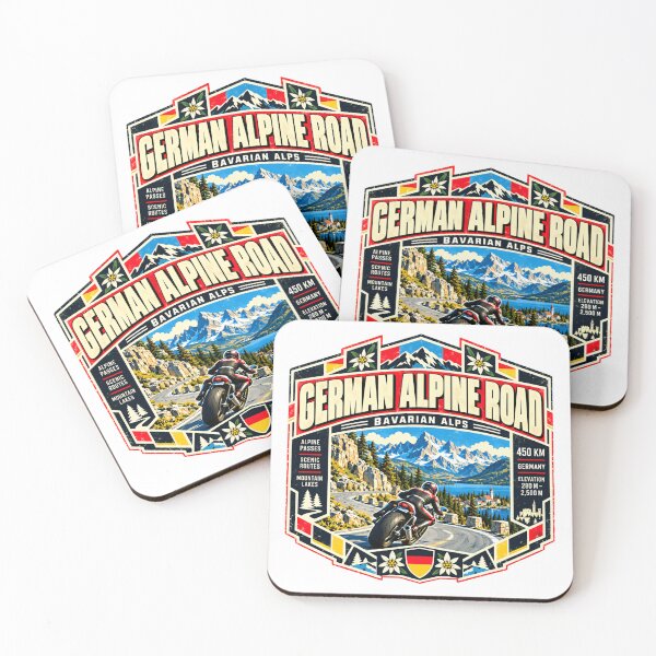 Item preview, German Alpine Road Bavarian Alps Motorcycle Touring Travel designed and sold by ManilStuck237.