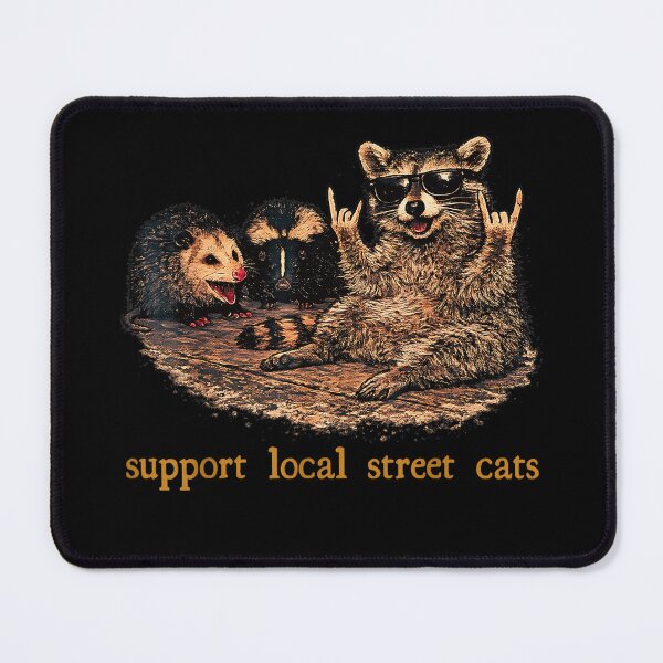 Item preview, Copy of Support Local Street Cats Raccoon Opossum Skunk Grunge Animal designed and sold by Byhergawaa.