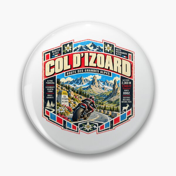 Item preview, Col D'Izoard Hautes Alpes French Alps Cycling Motorcycling Road Trip Adventure designed and sold by ManilStuck237.