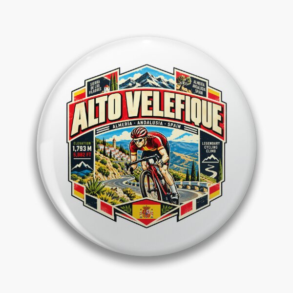 Item preview, Alto Velefique Spain Legendary Cycling Climb Cyclist designed and sold by kristyparkStar3.