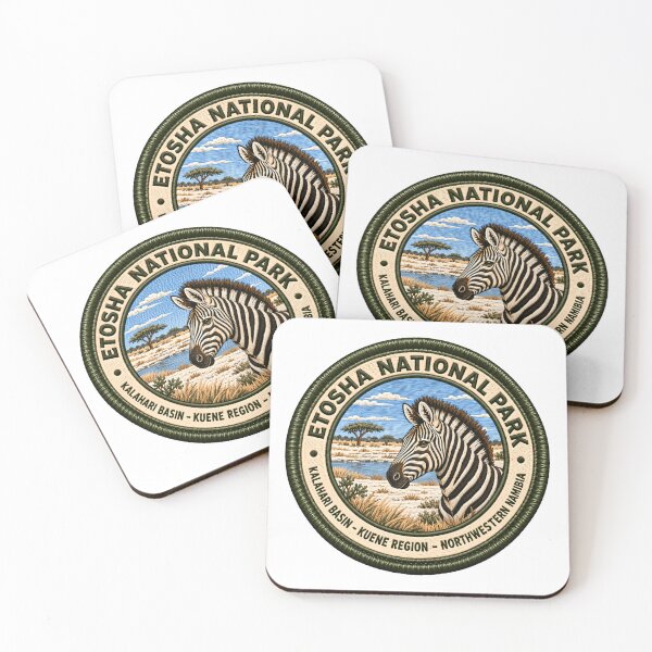 Item preview, Etosha National Park Kalahari Basin Kuene Region Northwestern Namibia Zebra Safari Travel Souvenir designed and sold by NeedForParks.