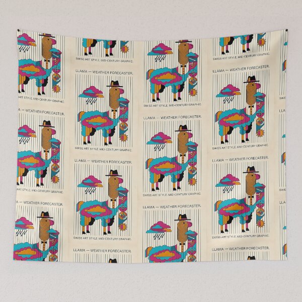 Item preview, Llama Meteorologist designed and sold by PictoVibe.
