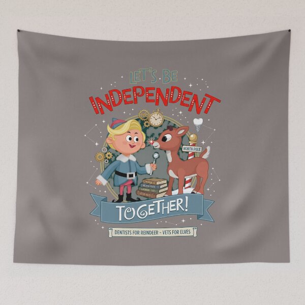 Item preview, Rudolph Elf Let's Be Independent Together-94 designed and sold by JurgenGotts.