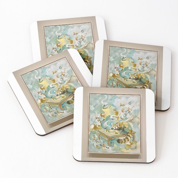 Item preview, Red Panda Tea Ceremony designed and sold by PictoVibe.