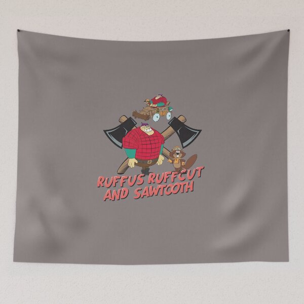 Item preview, Rufus Ruffcut and Sawtooth Classic Logo Tee-68 designed and sold by JurgenGotts.