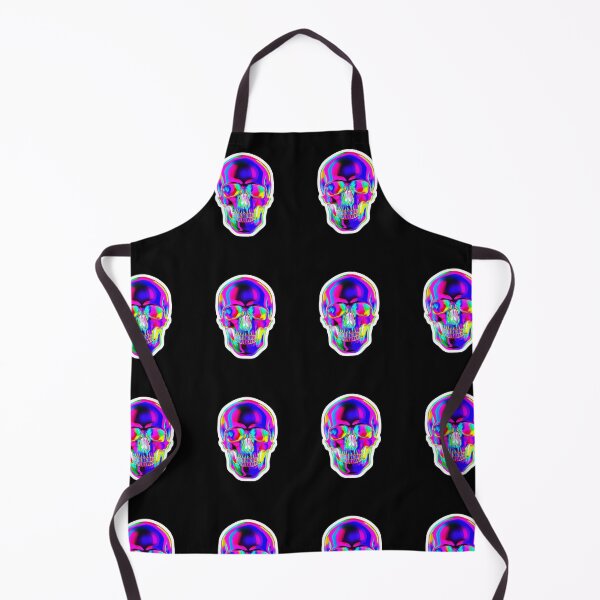 Item preview, Psychedelic Neon Rainbow Skull – Trippy Holographic Rave Graphic designed and sold by FestivityFinds.