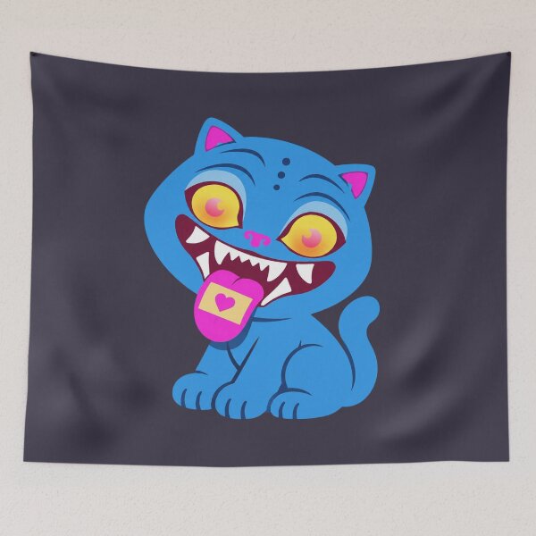 Item preview, Blue Demon Cat designed and sold by TatumTerry.