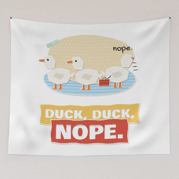 Item preview, Duck Duck Nope Funny Duck Collage designed and sold by somebasic.