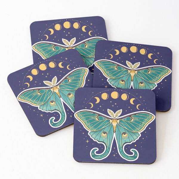 Item preview, Celestial Luna Moth Moon Phases designed and sold by Funky Mobile Studio.