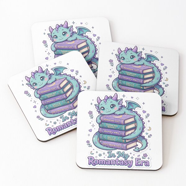 Item preview, In My Romantasy Era Cute Dragon Book Lover designed and sold by Funky Mobile Studio.