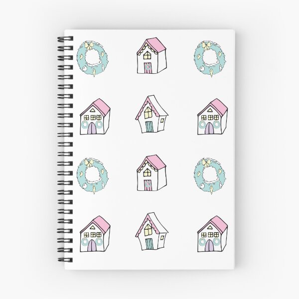 Item preview, Reindeer Delight Christmas homes in pink designed and sold by Quiet Waters Design.
