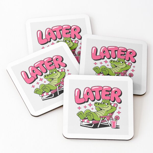 Item preview, Later Alligator – Funny Relaxing Crocodile Summer Cartoon designed and sold by Laviko83.