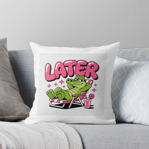 Item preview, Later Alligator – Funny Relaxing Crocodile Summer Cartoon designed and sold by Laviko83.