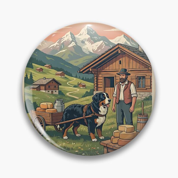 Item preview, Bernese Mountain Dog Alpine Cheesemaker designed and sold by PictoVibe.