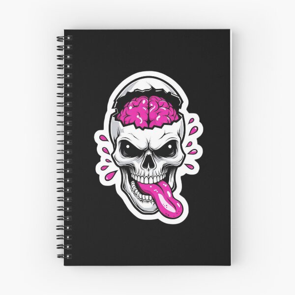 Item preview, Exploding Pink Brain Skull – Mind Blown Edgy Punk Tattoo Horror designed and sold by FestivityFinds.