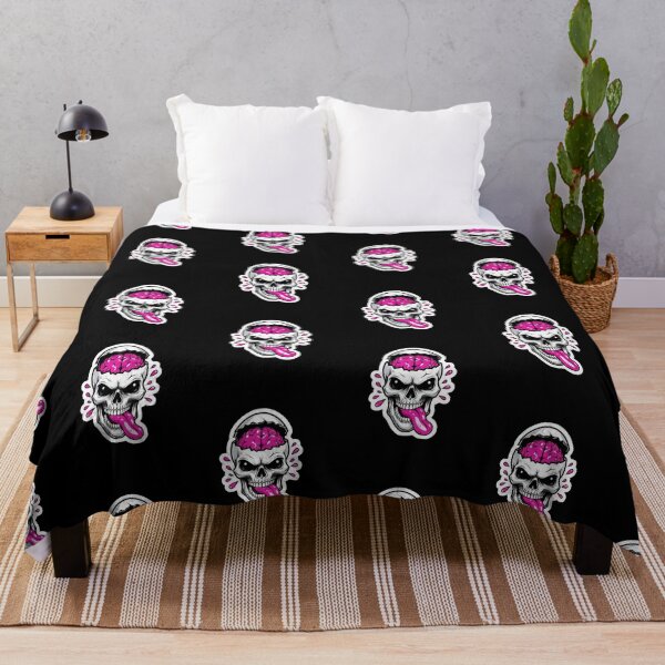 Item preview, Exploding Pink Brain Skull – Mind Blown Edgy Punk Tattoo Horror designed and sold by FestivityFinds.
