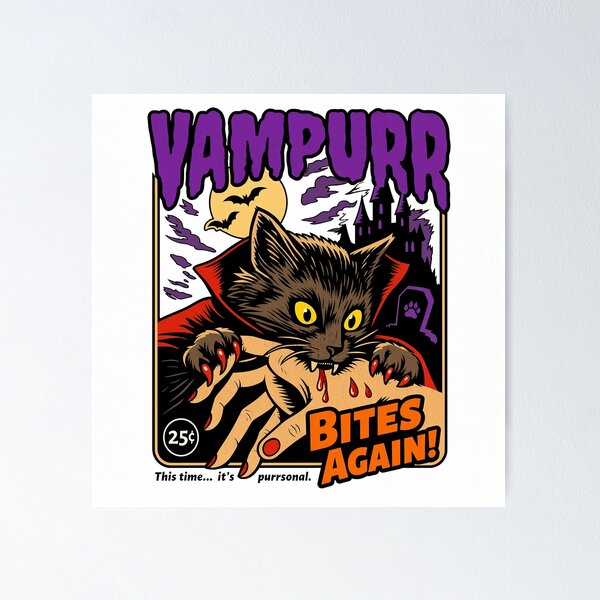 Item preview, Vampurr Bites Again Black Cat Variant designed and sold by Drukowanko.