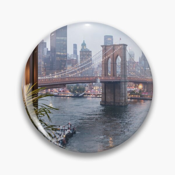 Item preview, Brooklyn View Reading Nook - Cozy Urban Interior Design Art designed and sold by nhk999.