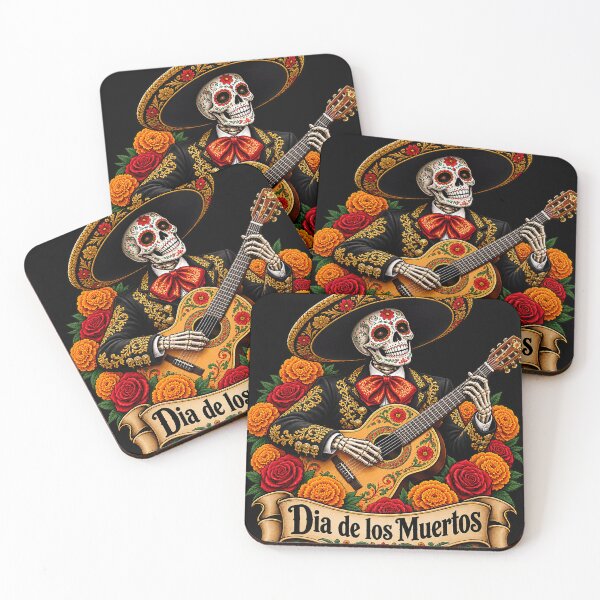 Item preview, Dia de los Muertos Skeleton Mariachi Guitar T-Shirt designed and sold by vinhle-olive.