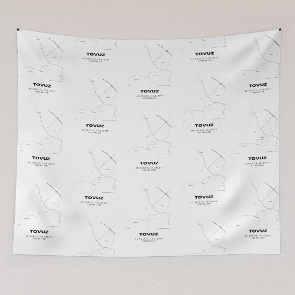 Item preview, Tovuz Azerbaijan Minimalist Map Coordinates designed and sold by RM-Journey.