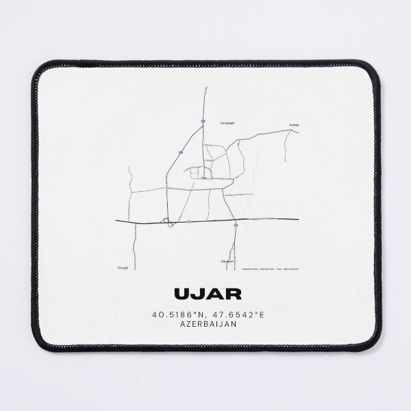 Item preview, Ujar Azerbaijan Minimalist Map Coordinates designed and sold by RM-Journey.