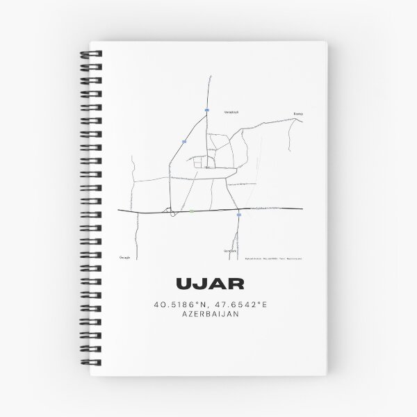 Item preview, Ujar Azerbaijan Minimalist Map Coordinates designed and sold by RM-Journey.
