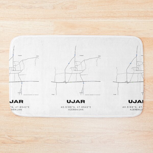 Item preview, Ujar Azerbaijan Minimalist Map Coordinates designed and sold by RM-Journey.