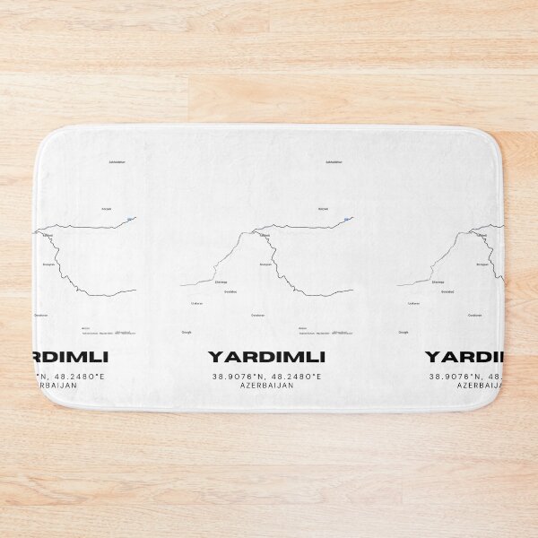 Item preview, Yardimli Azerbaijan Minimalist Map Coordinates designed and sold by RM-Journey.