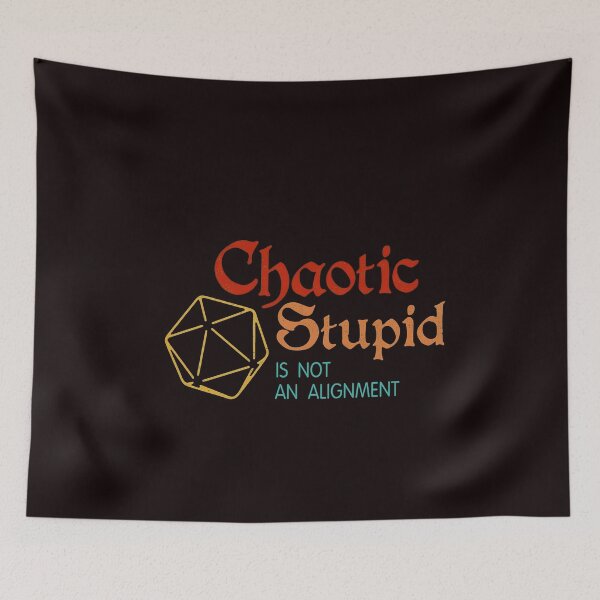 Item preview, Chaotic Stupid Alignment Gag Polyhedron Graphic designed and sold by OddCanvasArt.