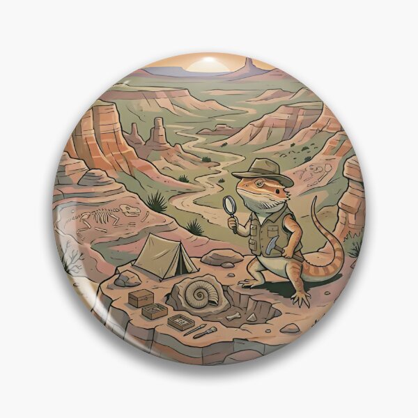 Item preview, Bearded Dragon Fossil Hunter designed and sold by PictoVibe.