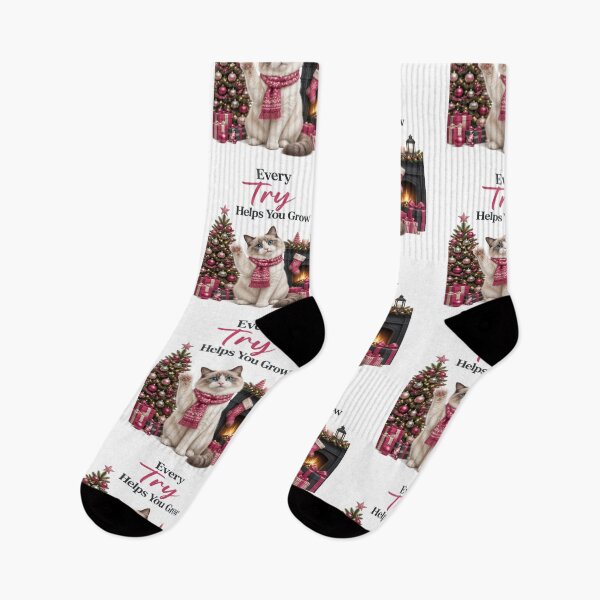 Item preview, Ragdoll Learning Cat – Every Try Helps You Grow designed and sold by PurrBloom Studio.