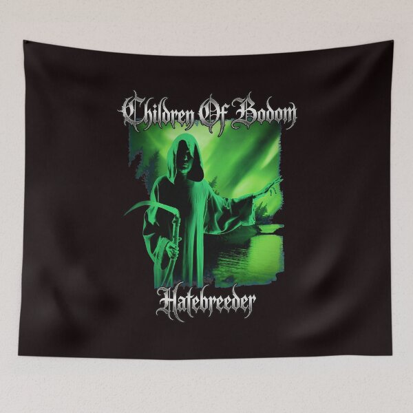 Item preview, Bodom Cloaked Reaper Green Aura Album Art designed and sold by OddCanvasArt.