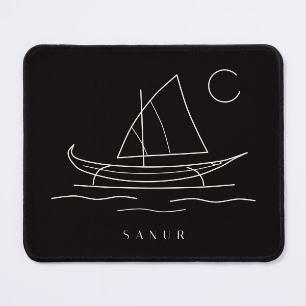 Item preview, Sanur Jukung Boat Fine Line Art designed and sold by Sanurclothingco.