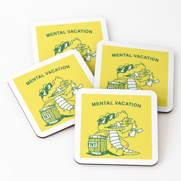 Item preview, Mental Vacation – Funny Chill Crocodile Retro Cartoon designed and sold by Laviko83.