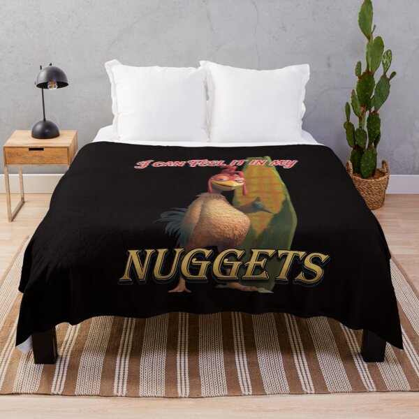 Item preview, I Can Feel It In My Nuggets Humor Bird designed and sold by OddCanvasArt.