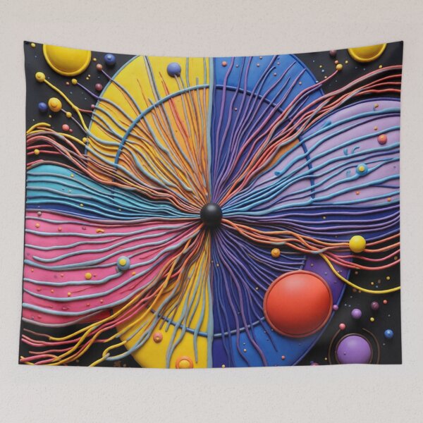 Item preview, cosmic energy burst C colorful geometric circular abstract design designed and sold by SmashingDeals.