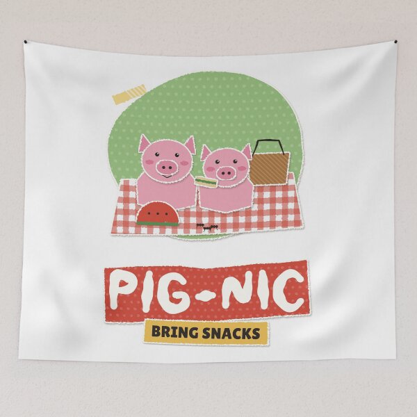 Item preview, Pig-nic Pigs Picnic Collage designed and sold by somebasic.