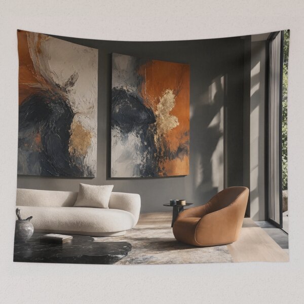 Item preview, Elemental Flow - Contemporary Abstract Canvas Collection designed and sold by nhk999.