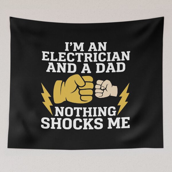 Item preview, electrician dad designed and sold by kiakuki.