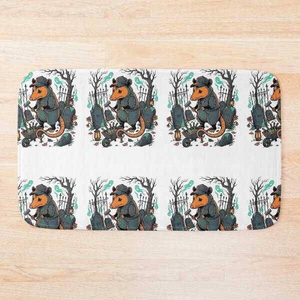 Item preview, Opossum Graveyard Groundskeeper designed and sold by PictoVibe.