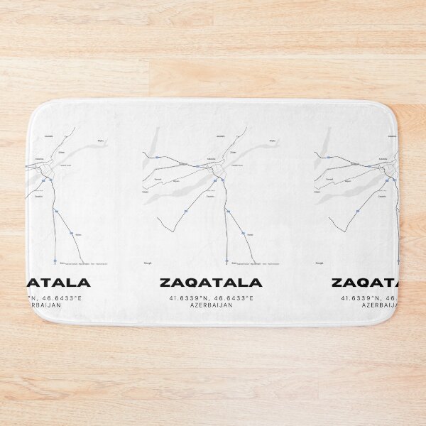 Item preview, Zaqatala Azerbaijan Minimalist Map Coordinates designed and sold by RM-Journey.