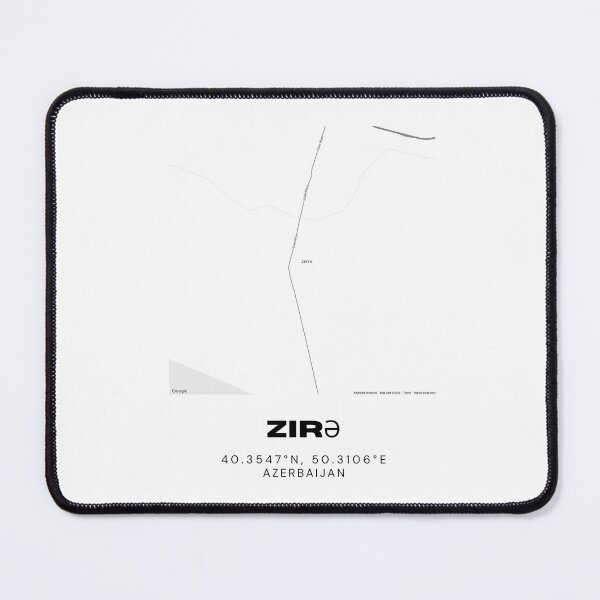 Item preview, Zira Azerbaijan Minimalist Map Coordinates designed and sold by RM-Journey.